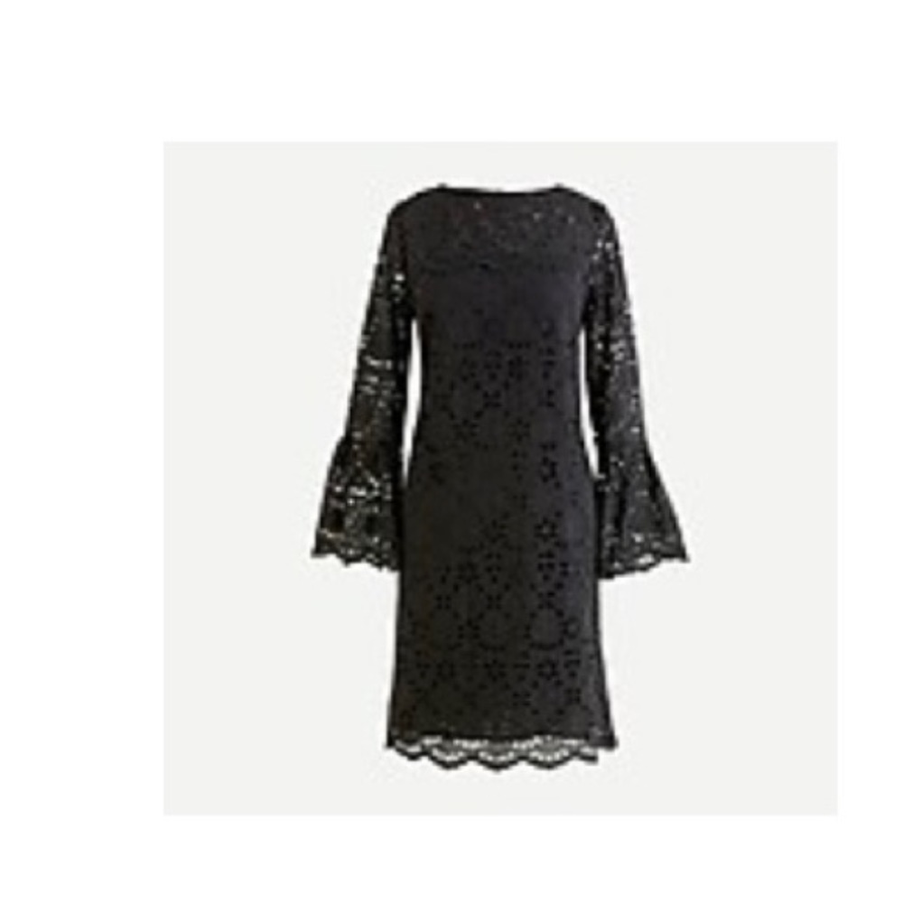 J. Crew Bell Sleeve Dress in Eyelet